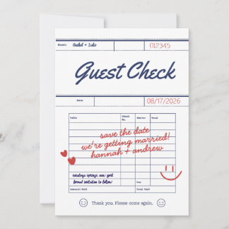 Cartão de Save the Date de Casamento Personalizado
