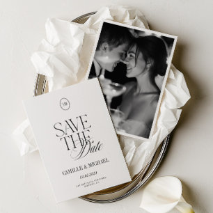 Cartão de Save the Date de Fotografia de Casamento