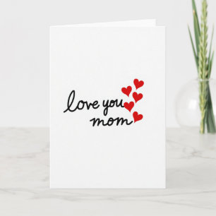 Cartão de Script 'Amo Você Mãe'