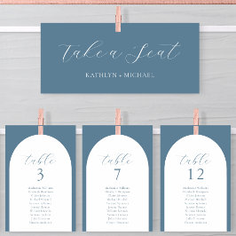 Cartão de Script Azul Moderno com Cabeçalho do Grá