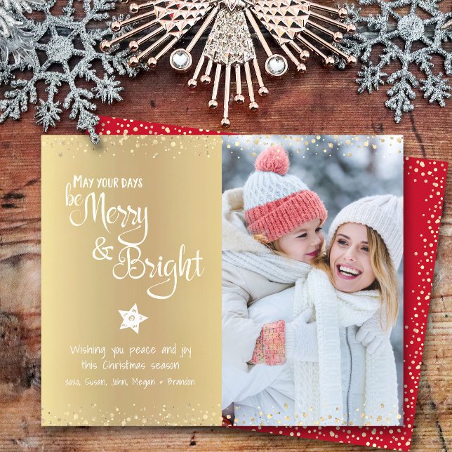 Cartão de Script Be Merry Bright da Gold Budget Ph (Criador carregado)