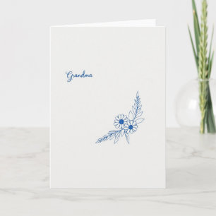 Cartão de Script de Avós Doces
