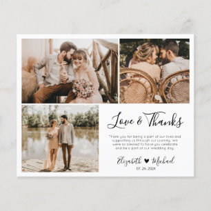 Cartão de Script de Foto do Orçamento Casamento de