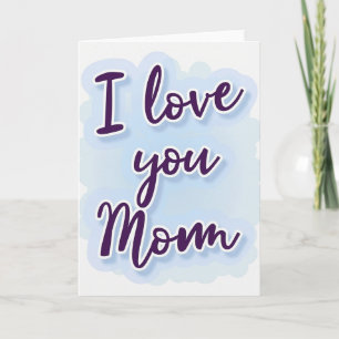 Cartão de Script 'Eu Te Amo Mãe'