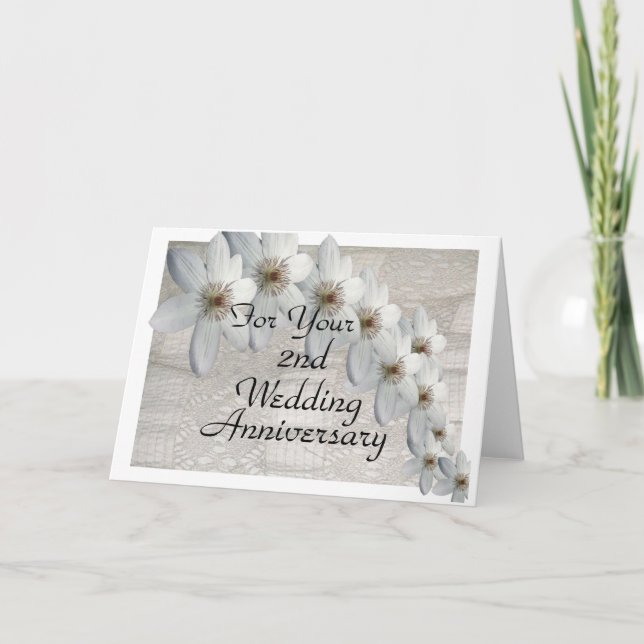 Cartão de segundo de Casamento de Modelo Tradicion (Frente)