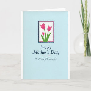 Cartão de Selos do Dia das Mães Floral