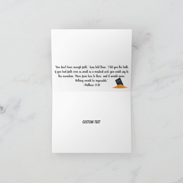 Cartão de Semente de Mostarda em Qualquer Momento (Interior)