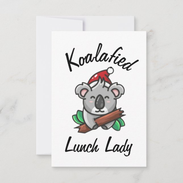Cartão de Senhora do Almoço Koalafied (Frente)