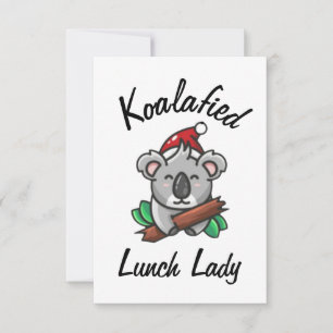 Cartão de Senhora do Almoço Koalafied