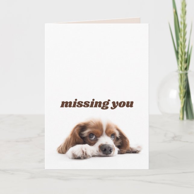 Cartão De Sentido, Cartão De Saudação De Cachorro (Frente)