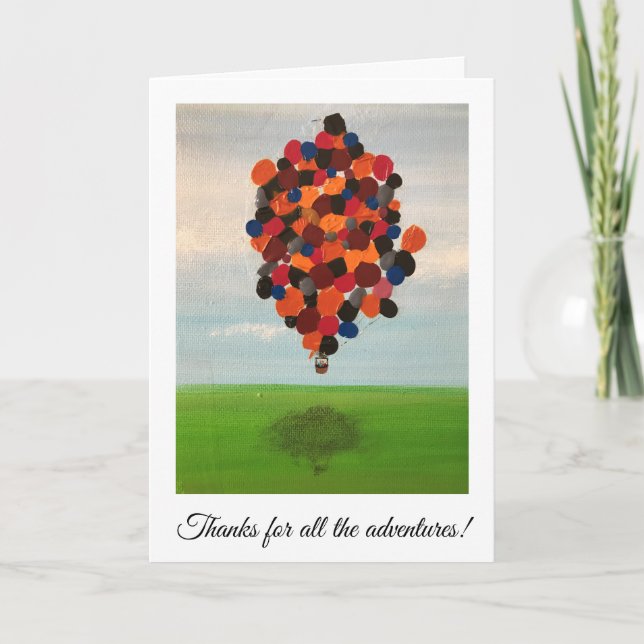 Cartão de separação - Obrigados para as aventuras! (Frente)