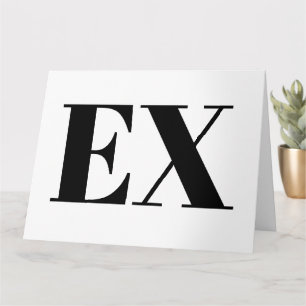 Cartão de separação personalizado para ex namorado