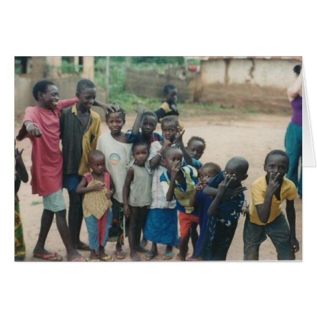 Cartão de série #3 da vila de Gambia (Frente Horizontal)