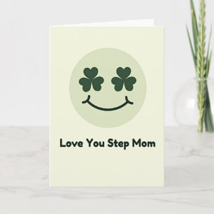 Cartão de Shamrock de Amor pela Madrasta