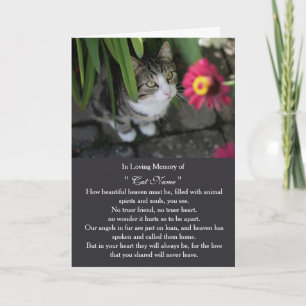Cartão de simpatia de gato com foto personalizada