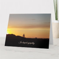 Cartão de simpatia do pôr do sol