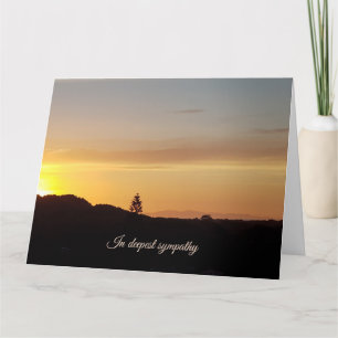 Cartão de simpatia do pôr do sol
