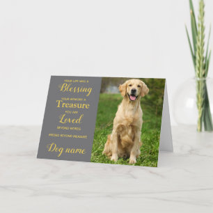 Cartão de simpatia para cão por perda memorial com
