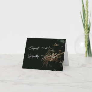 Cartão de Simpatia Personalizada Floral Preto