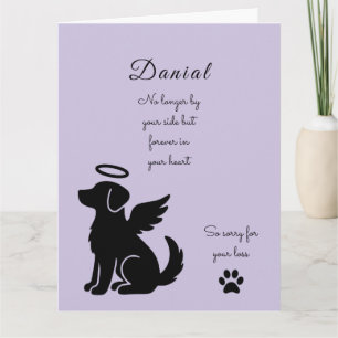 Cartão de simpatia personalizado para cães em memó
