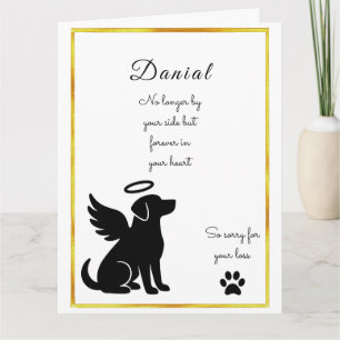 Cartão de simpatia personalizado para cão perdido 