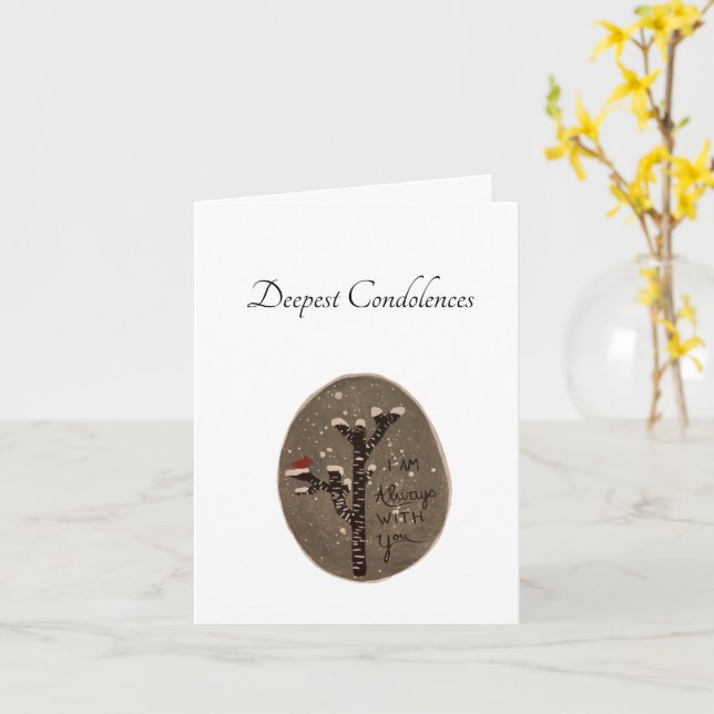 Cartão de simpatia pintado à mão (Flor Amarela)