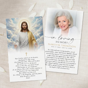 Cartão de simpatia religioso O Pai Nosso Jesus