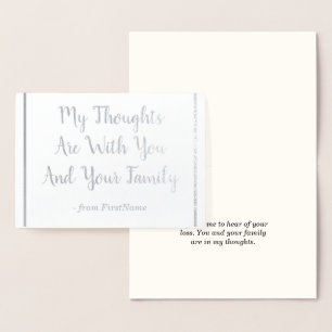 Cartão de simpatias personalizado da folha de