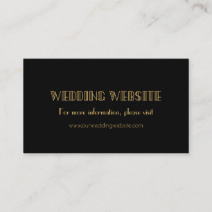 Cartão de site de casamento simples de deco do Vin