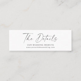 Cartão de Site de Script Moderno Preto Minimalista