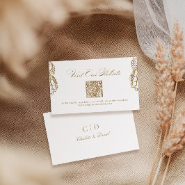 Cartão de Site do Código QR do Script Clássico do