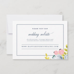 cartão de site floral SPRING BLOOM
