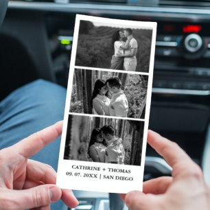 Cartão de sobreposição para fotobooth de casamento