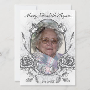 Cartão de Sobreposição para Rosas Florais