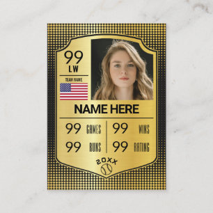 Cartão de Softball com Cartão de Blindagem de Soft