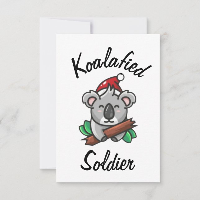 Cartão de Soldado Koalafied (Frente)