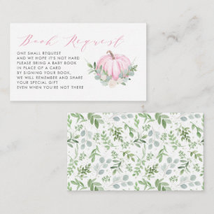 Cartão de Solicitação de Chá de fraldas Pumpkin Ro