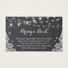 Cartão de Solicitação de Livro de Chá de fraldas p