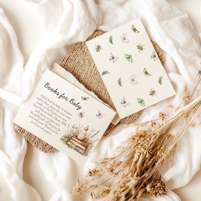 Cartão de Solicitação de Livro de Chás de fraldas  (Criador carregado)