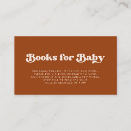 cartão de solicitação de livro do Chá de fraldas l