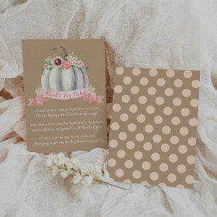 Cartão De Solicitação De Pumpkin De Queda, Livros 