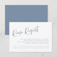 Cartão de solicitação de recebimento de Chá de pan