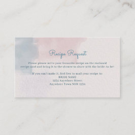 Cartão de solicitação de recebimento de cores d'ág