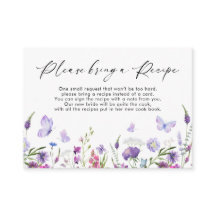 Cartão de Solicitação de Receita de Borboleta de F