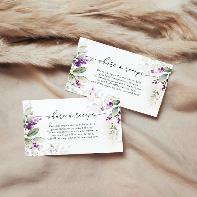 Cartão de Solicitação de Receita de Lavanda Verde  (Criador carregado)