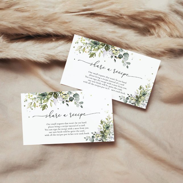 Cartão de Solicitação de Receita Floral Eucalyptus (Criador carregado)