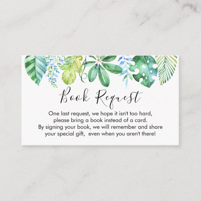 Cartão de solicitação do Livro Animais Safari Inse (Frente)