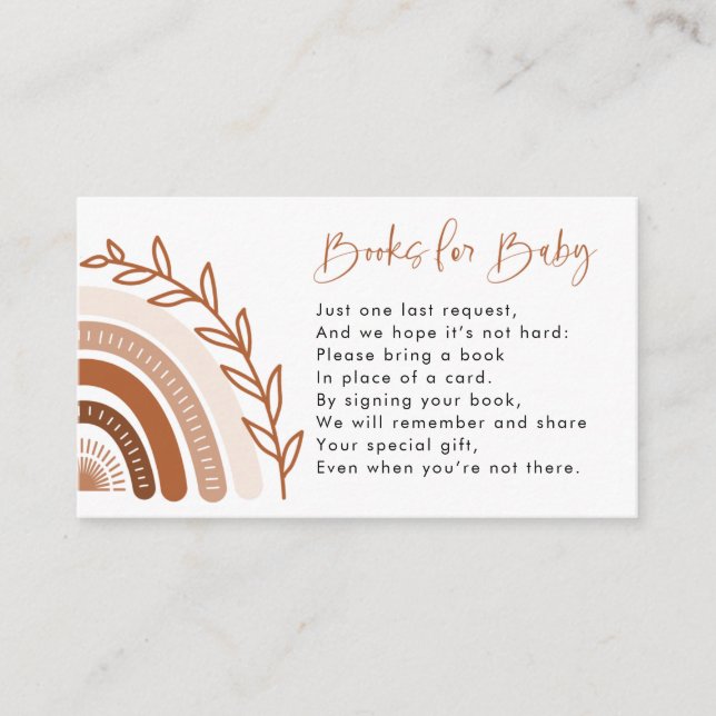 Cartão de Solicitação do Livro Arco-Íris, Livros p (Frente)