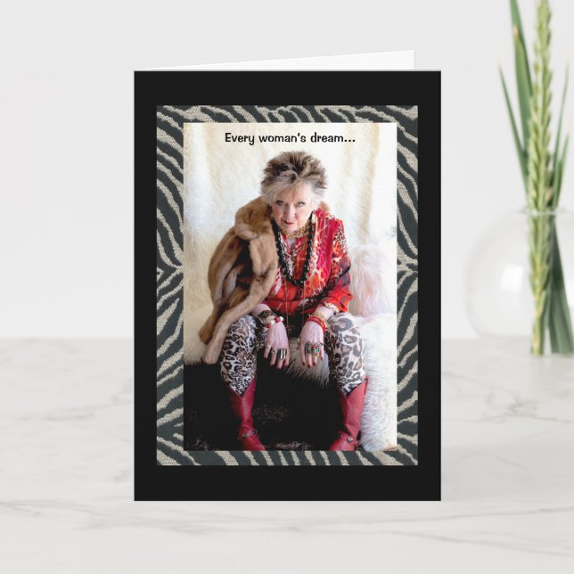 Cartão de Sonho de Todas as Mulheres (Frente)