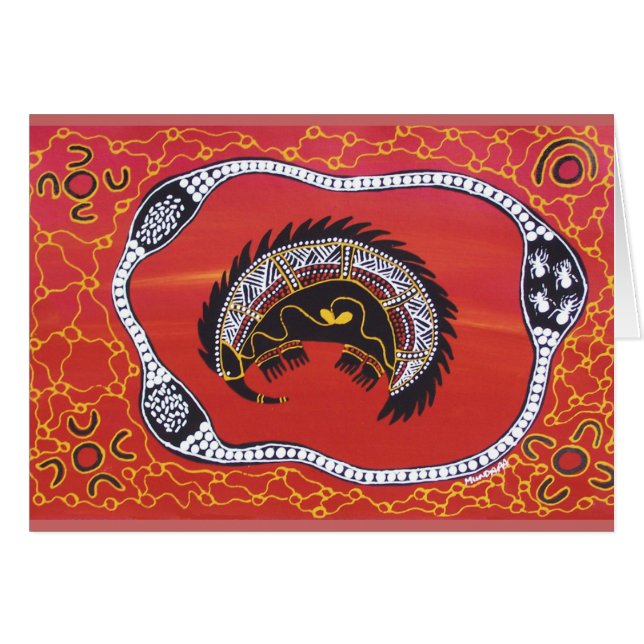 Cartão de Sonho Echidna (Frente Horizontal)